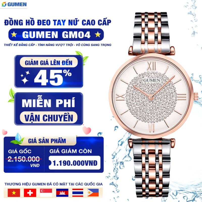 Đồng Hồ Đeo Tay Nữ Gumen Gm04 25 dong ho gumen 172