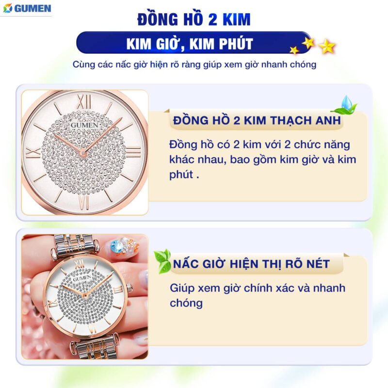Đồng Hồ Đeo Tay Nữ Gumen Gm04 33 dong ho gumen 181