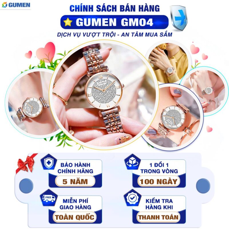 Đồng Hồ Đeo Tay Nữ Gumen Gm04 35 dong ho gumen 183