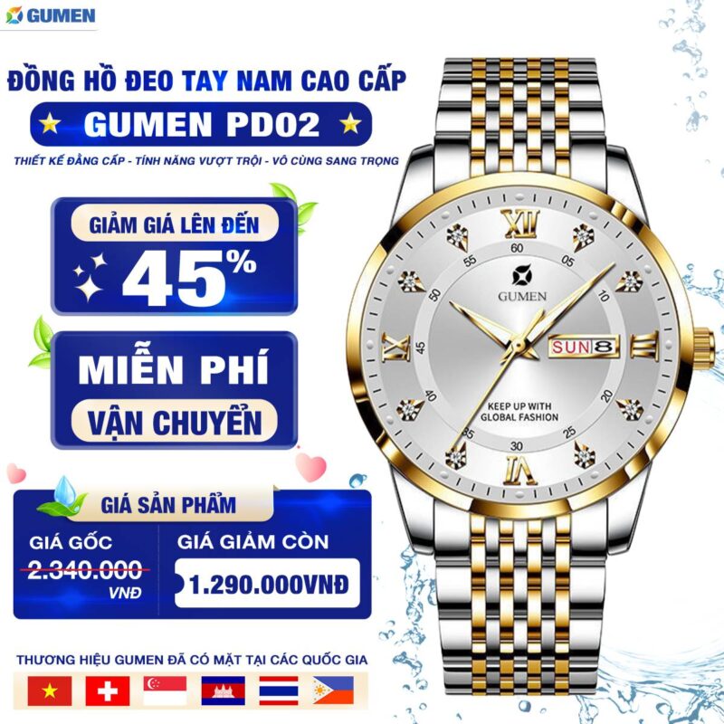 Đồng Hồ Đeo Tay Nam Gumen Pd03 27 dong ho gumen 24