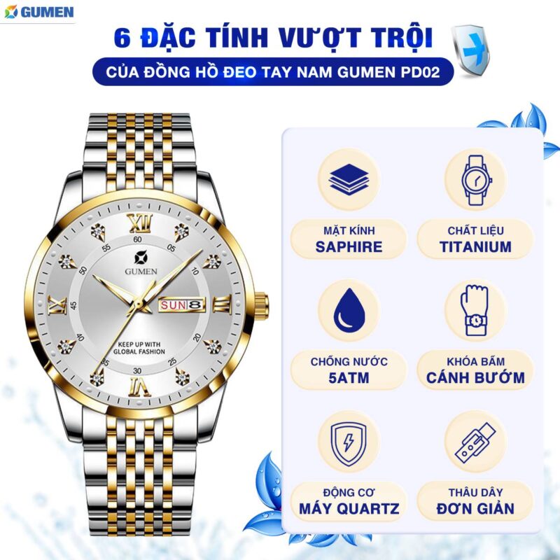 Đồng Hồ Đeo Tay Nam Gumen Pd03 28 dong ho gumen 26