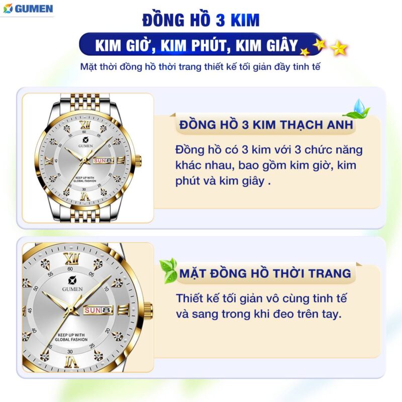 Đồng Hồ Đeo Tay Nam Gumen Pd03 36 dong ho gumen 35
