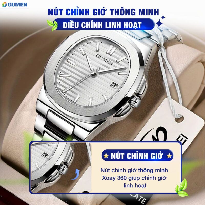 Đồng Hồ Đeo Tay Nam Gumen PD08 37 Đồng Hồ Đeo tay Nam Gumen Pd08 Đẳng cấp Thời Thượng Chính Hãng Sản Xuất Tại Thụy Sĩ Bảo Hành 5 Năm Hơn + 20.000 Lượt Mua hàng