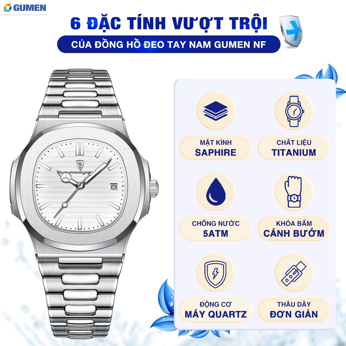 Đồng Hồ Đeo Tay Nam Gumen PD08 41 fine tong chi tiet nam pd08 3