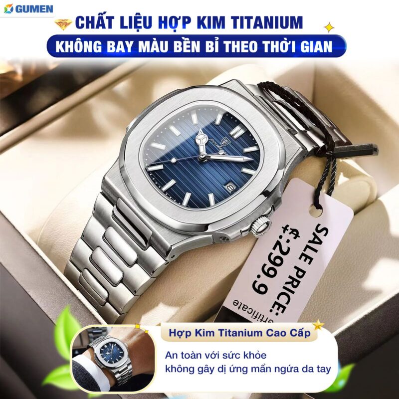 Đồng Hồ Đeo Tay Nam Gumen PD08 34 Đồng Hồ Đeo tay Nam Gumen Pd08 Đẳng cấp Thời Thượng Chính Hãng Sản Xuất Tại Thụy Sĩ Bảo Hành 5 Năm Hơn + 20.000 Lượt Mua hàng
